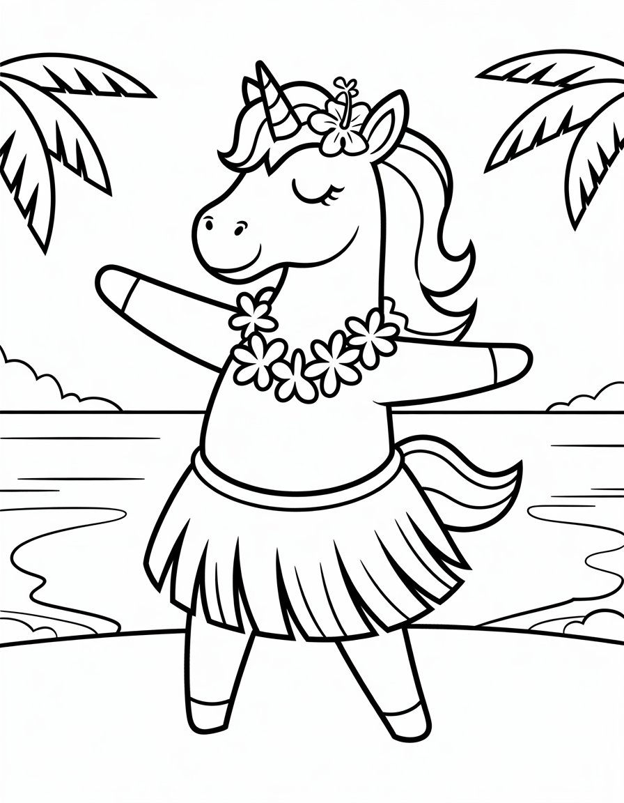 Hula Dancer Unicorn